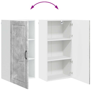 Köksskåp med hylla Betonggrå 50 x 31 x 100 cm Konstruerat trä