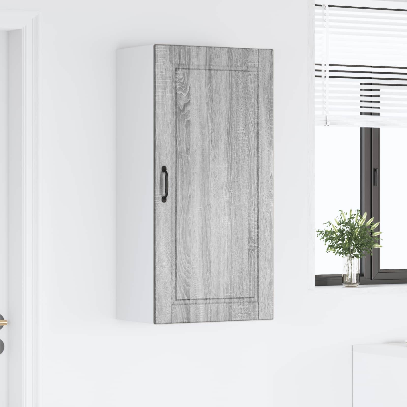 Köksskåp med hylla Grå Sonoma 50 x 31 x 100 cm Konstruerat trä