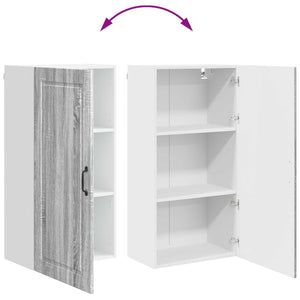 Köksskåp med hylla Grå Sonoma 50 x 31 x 100 cm Konstruerat trä