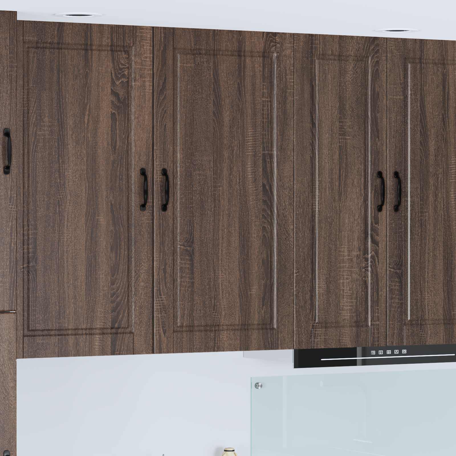 Köksskåp med hylla Brun Ek 50 x 31 x 100 cm Konstruerat trä