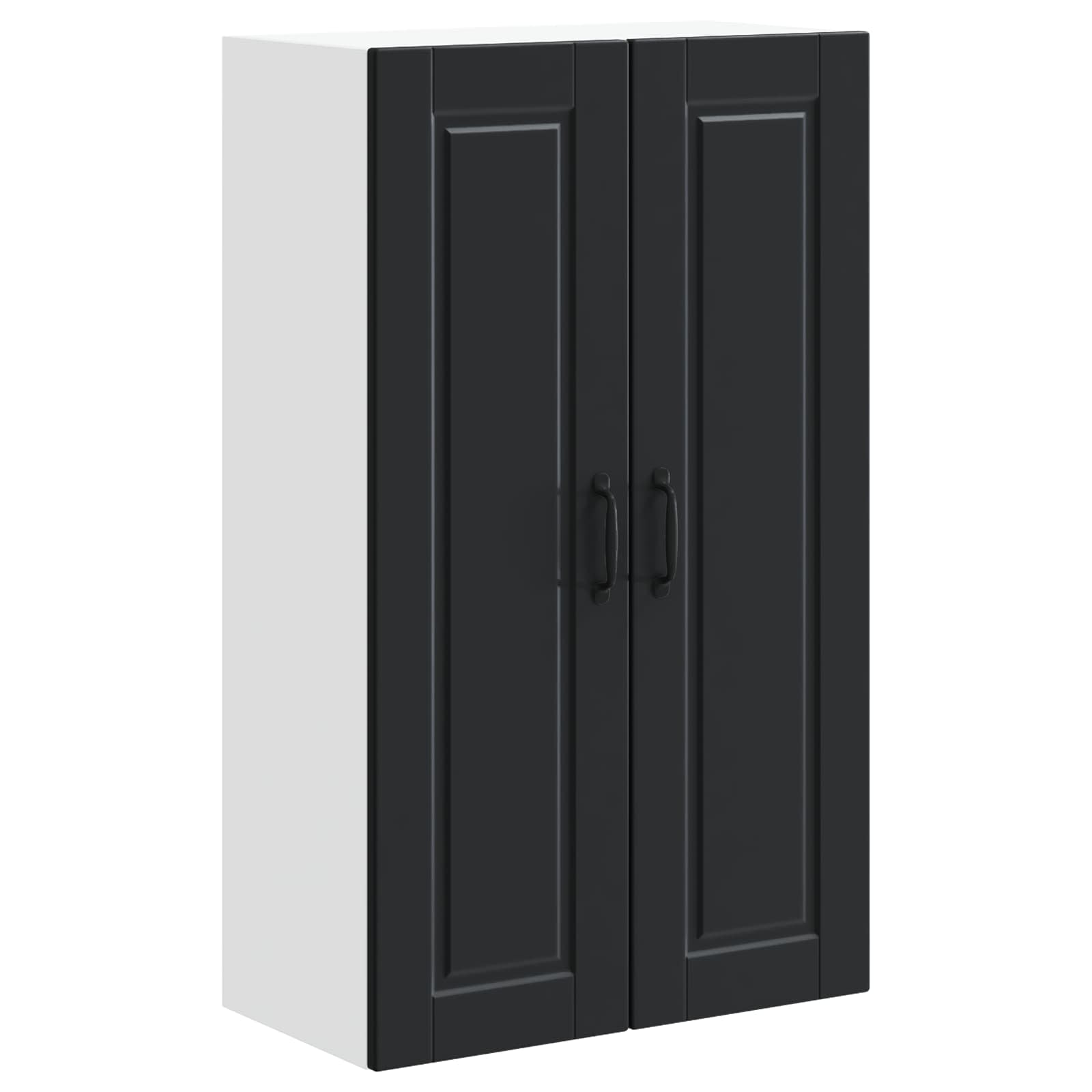 Köksskåp med hylla Svart 60 x 31 x 100 cm Konstruerat trä