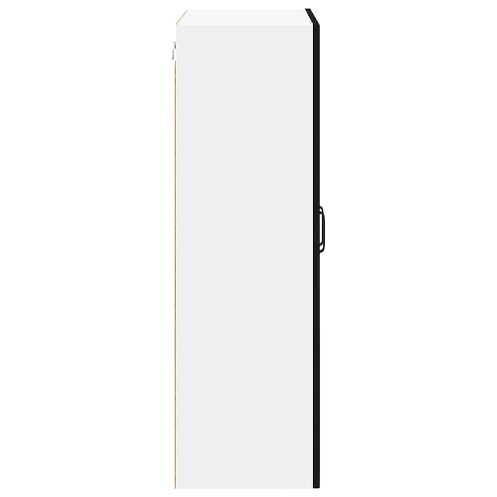 Köksskåp med hylla Svart 60 x 31 x 100 cm Konstruerat trä