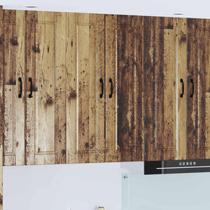 Köksskåp med hylla Gammalt trä 60 x 31 x 100 cm Konstruerat trä