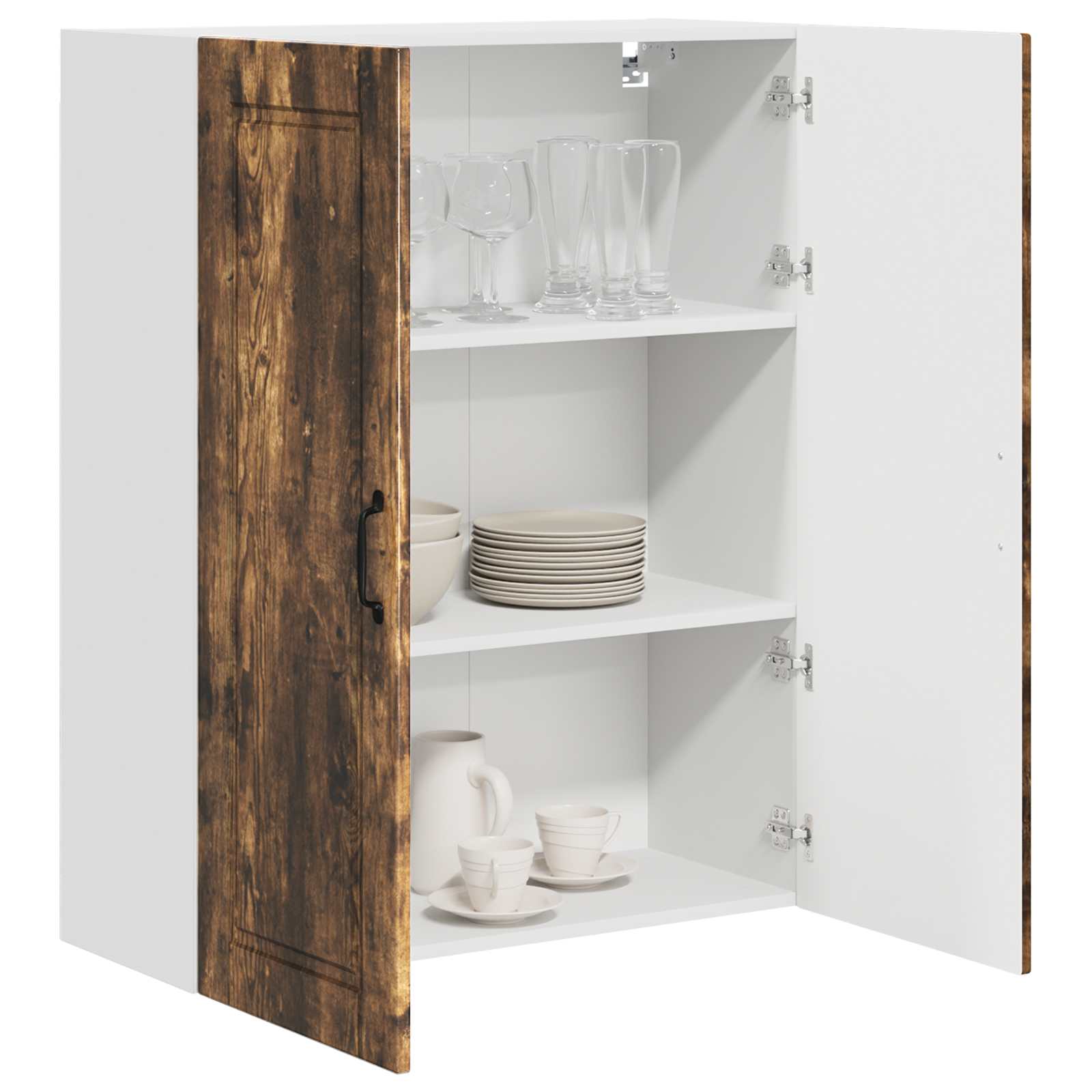 Köksskåp med hylla Rökt ek 80 x 31 x 100 cm Konstruerat trä