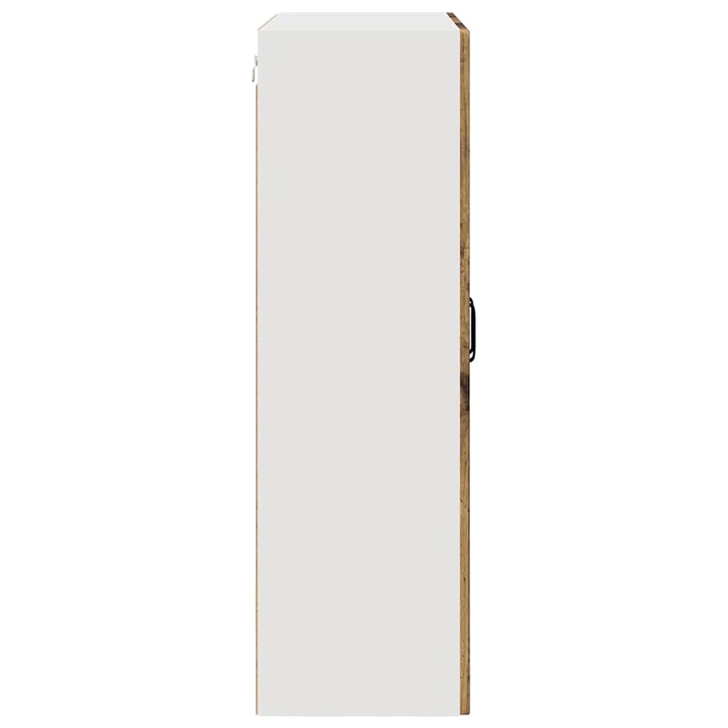 Köksskåp med hylla Gammalt trä 80 x 31 x 100 cm Konstruerat trä