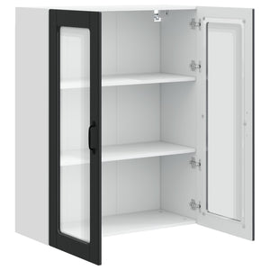 Köksskåp med hylla Svart 80 x 31 x 100 cm Konstruerat trä