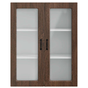 Köksskåp med hylla Brun Ek 80 x 31 x 100 cm Konstruerat trä