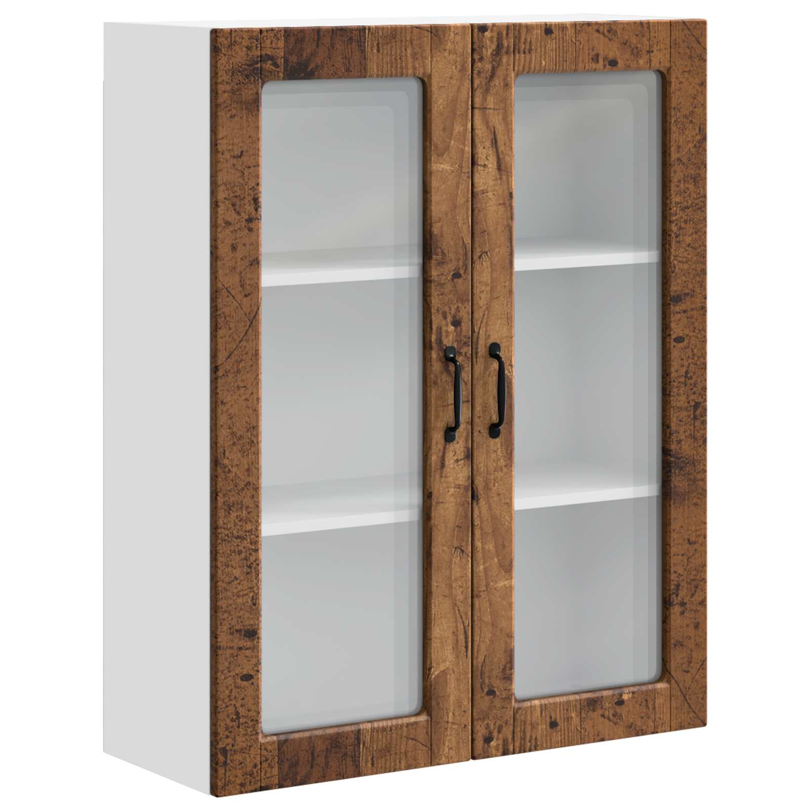 Köksskåp med hylla Gammalt trä 80 x 31 x 100 cm Konstruerat trä