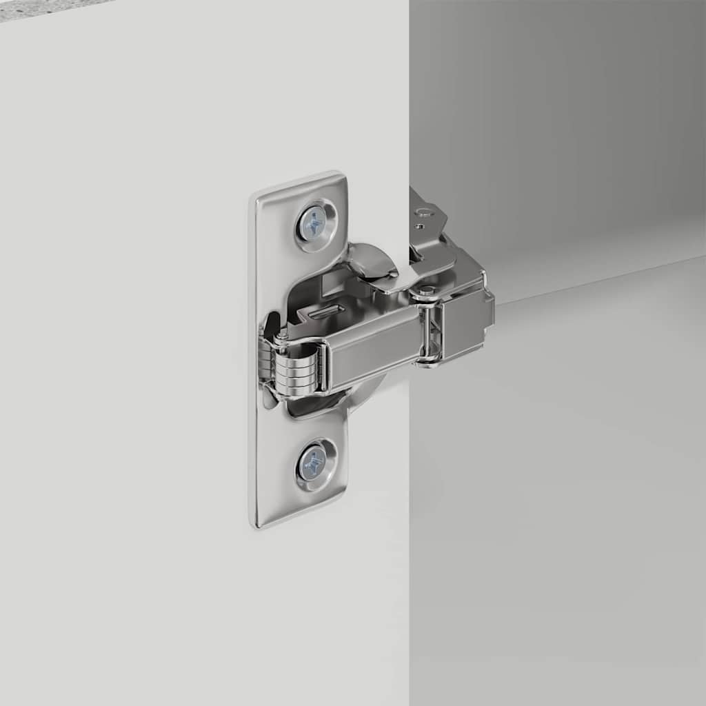 Köksskåp med hylla Betonggrå 57 x 57 x 100 cm Konstruerat trä