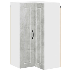 Köksskåp med hylla Betonggrå 57 x 57 x 100 cm Konstruerat trä