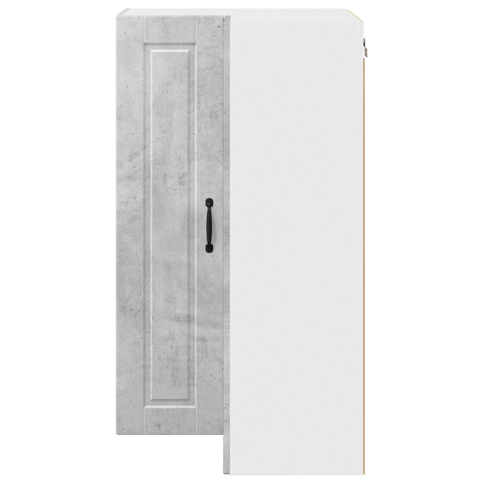 Köksskåp med hylla Betonggrå 57 x 57 x 100 cm Konstruerat trä