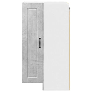 Köksskåp med hylla Betonggrå 57 x 57 x 100 cm Konstruerat trä