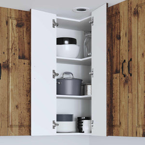 Köksskåp med hylla Gammalt trä 57 x 57 x 100 cm Konstruerat trä