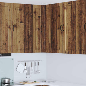 Köksskåp med hylla Gammalt trä 57 x 57 x 100 cm Konstruerat trä