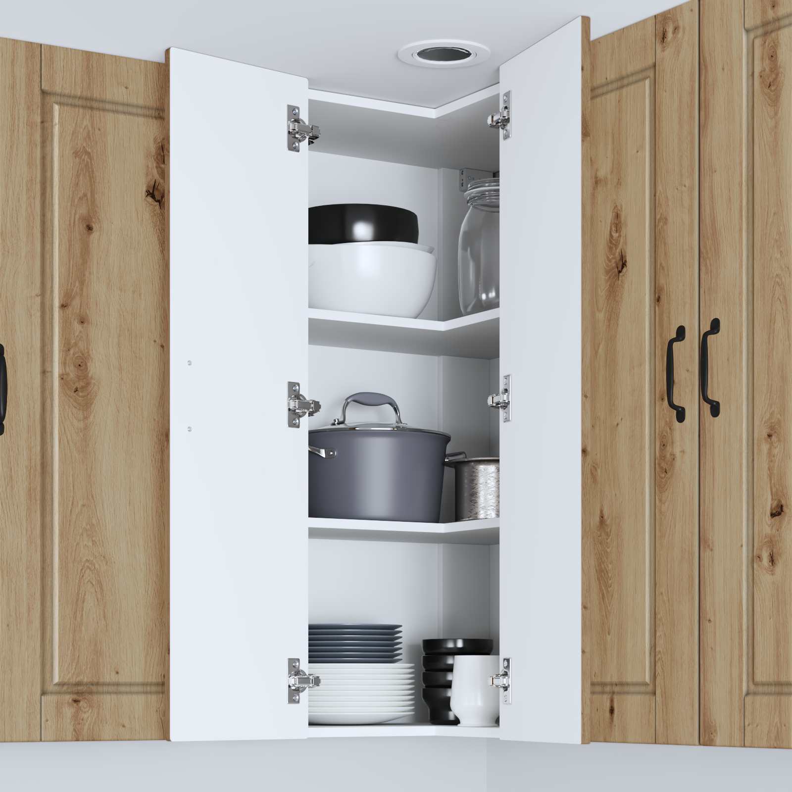 Köksskåp med hylla Artisan Ek 57 x 57 x 100 cm Konstruerat trä