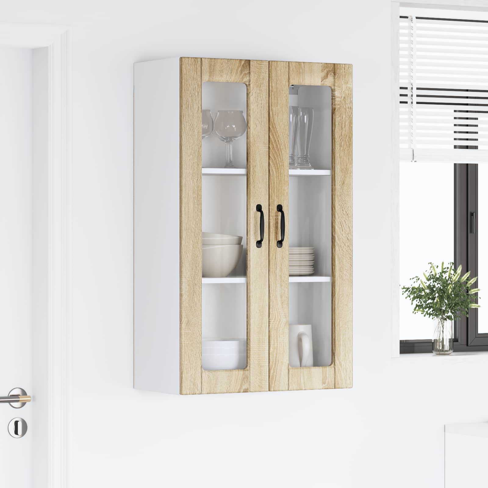 Köksskåp med hylla Sonoma-ek 60 x 31 x 100 cm Konstruerat trä