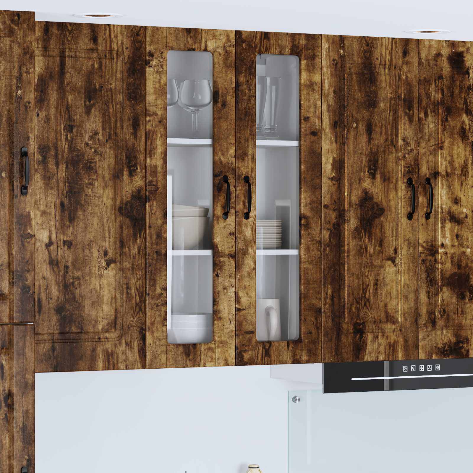 Köksskåp med hylla Rökt ek 60 x 31 x 100 cm Konstruerat trä