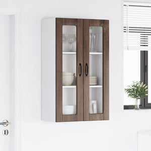 Köksskåp med hylla Brun Ek 60 x 31 x 100 cm Konstruerat trä