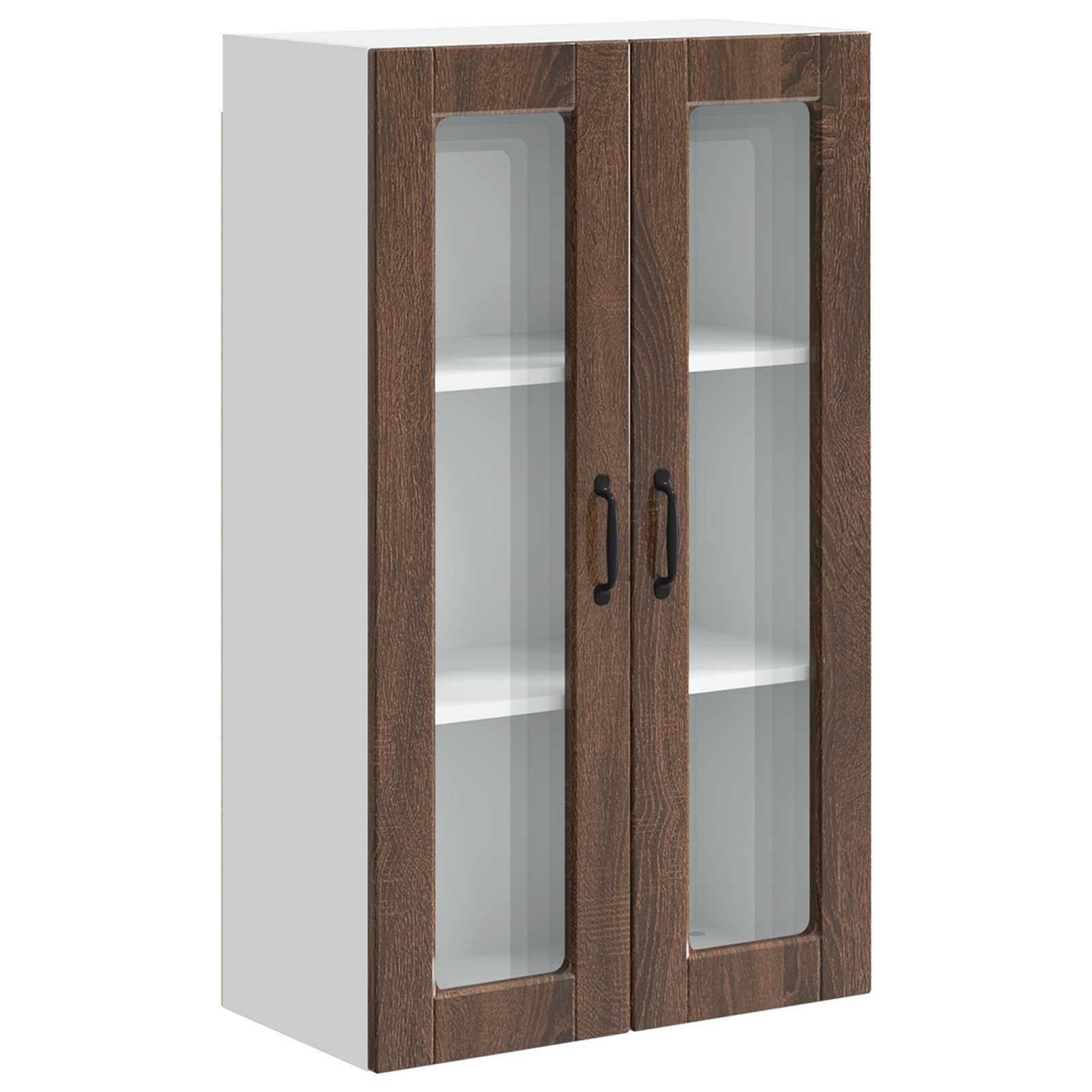 Köksskåp med hylla Brun Ek 60 x 31 x 100 cm Konstruerat trä