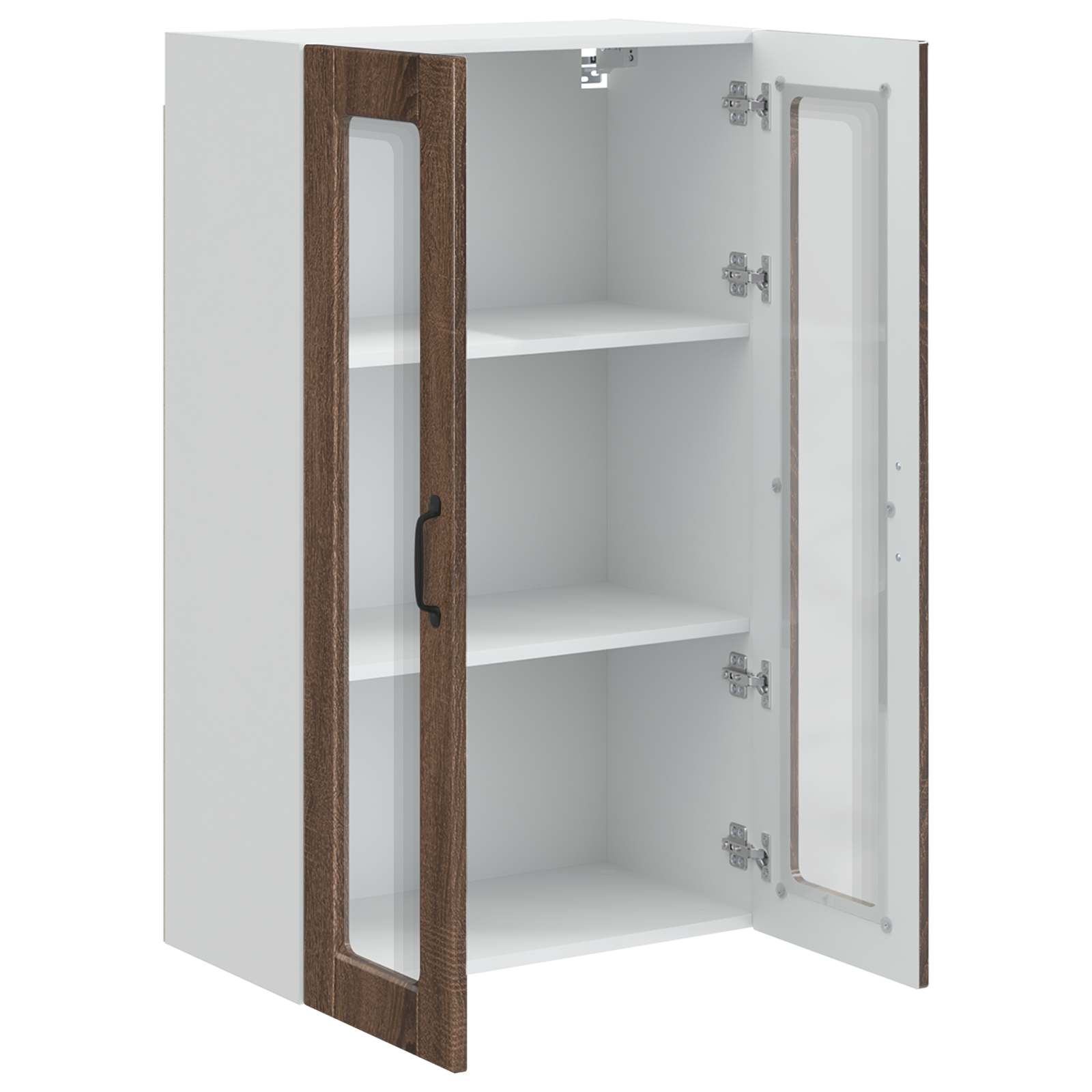 Köksskåp med hylla Brun Ek 60 x 31 x 100 cm Konstruerat trä