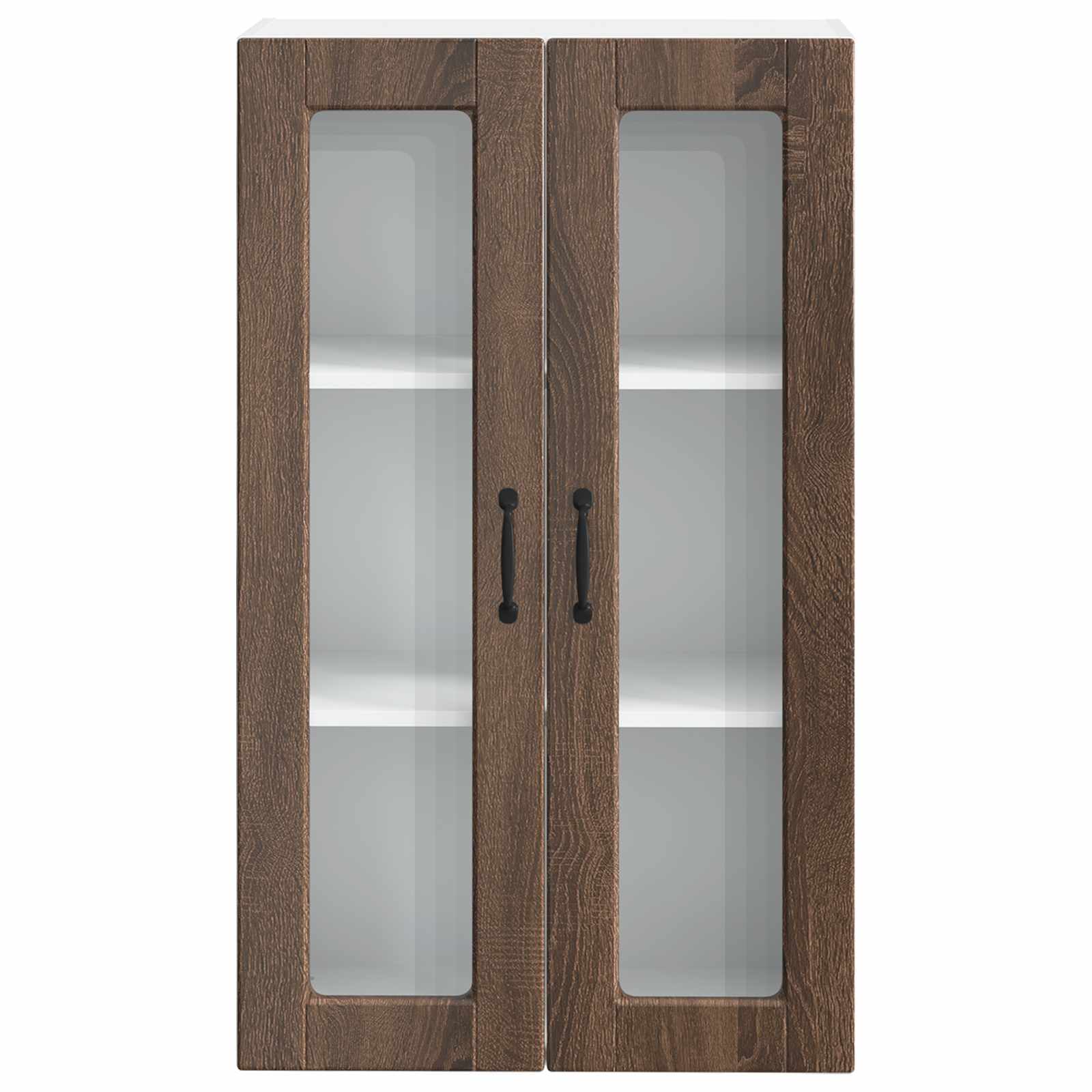 Köksskåp med hylla Brun Ek 60 x 31 x 100 cm Konstruerat trä