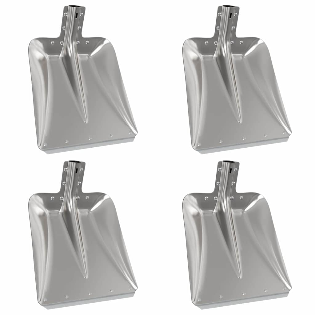 Skyffelhuvud 4 pcs Silver 45 x 38 cm Aluminium