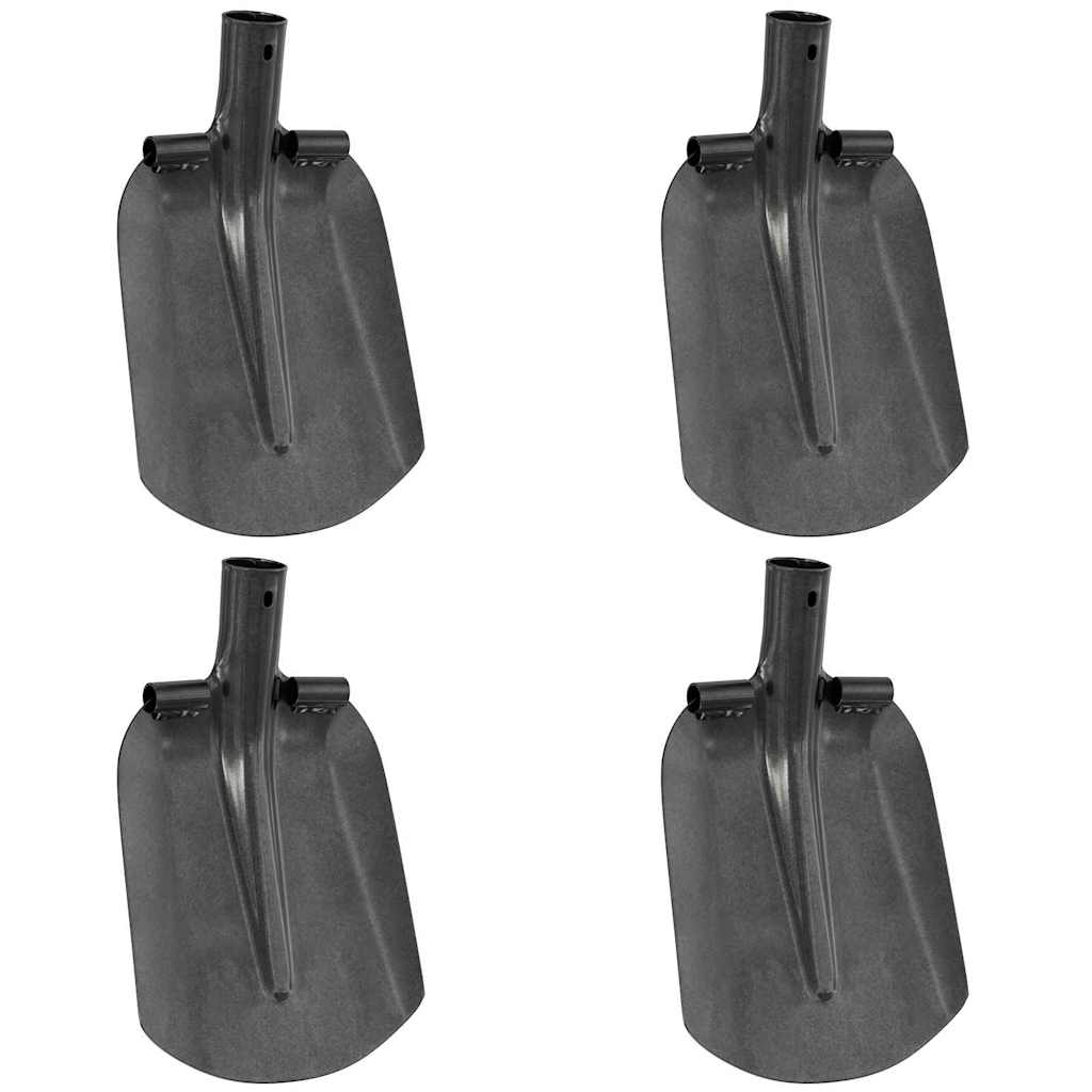 Skyffelhuvud 4 pcs Silver 33 x 21 cm Pulverlackerat stål