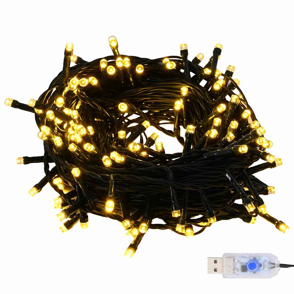 Julprydnad Set med 300 LED-lampor 120 pcs Vit Plast