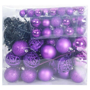 Julprydnad Set med 300 LED-lampor 120 pcs Lila Plast
