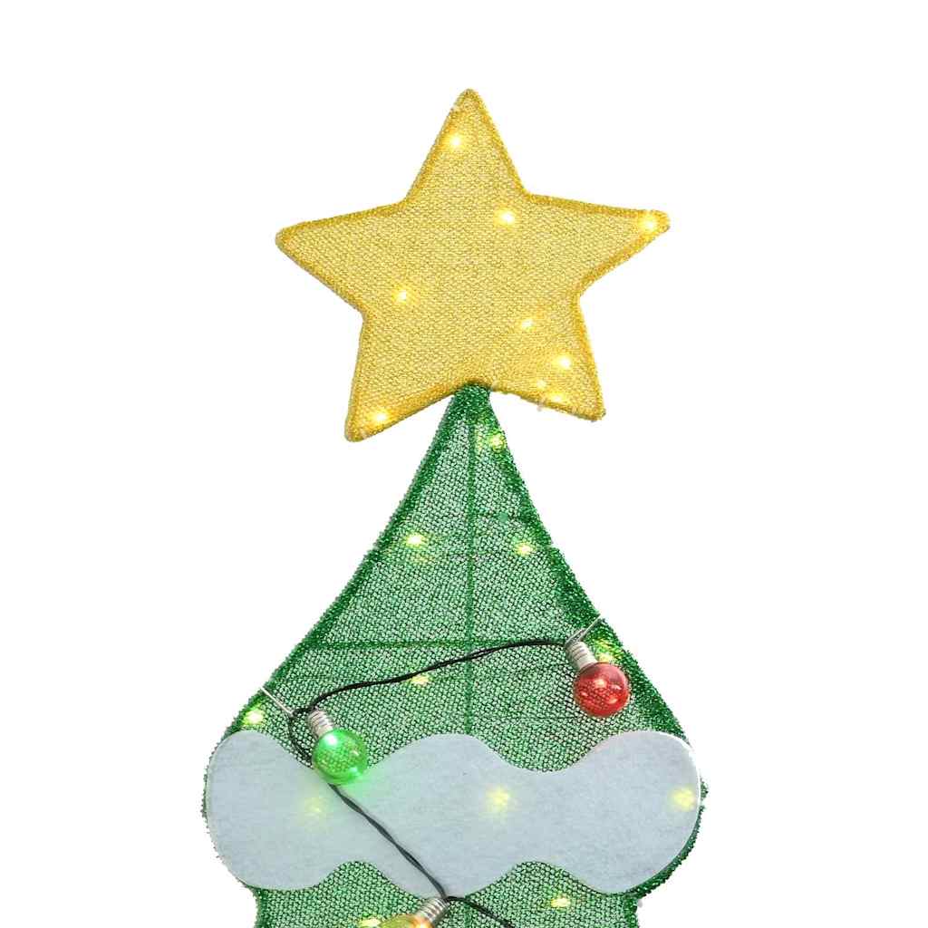 Belyst julgran med 3 presentlådor 2D varm vit 210 cm