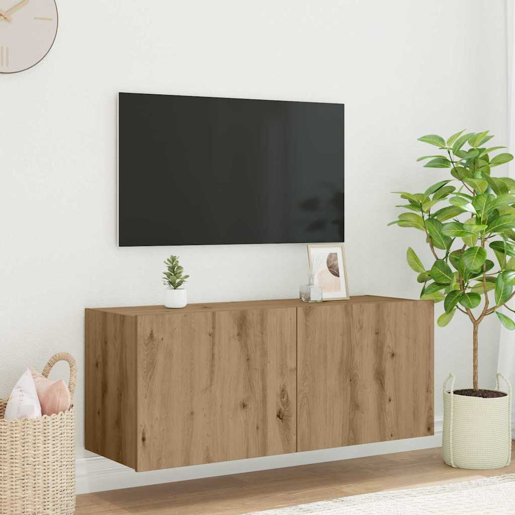 TV Vägghylla Artisan Ek 100 x 35 x 41 cm Konstruerat trä