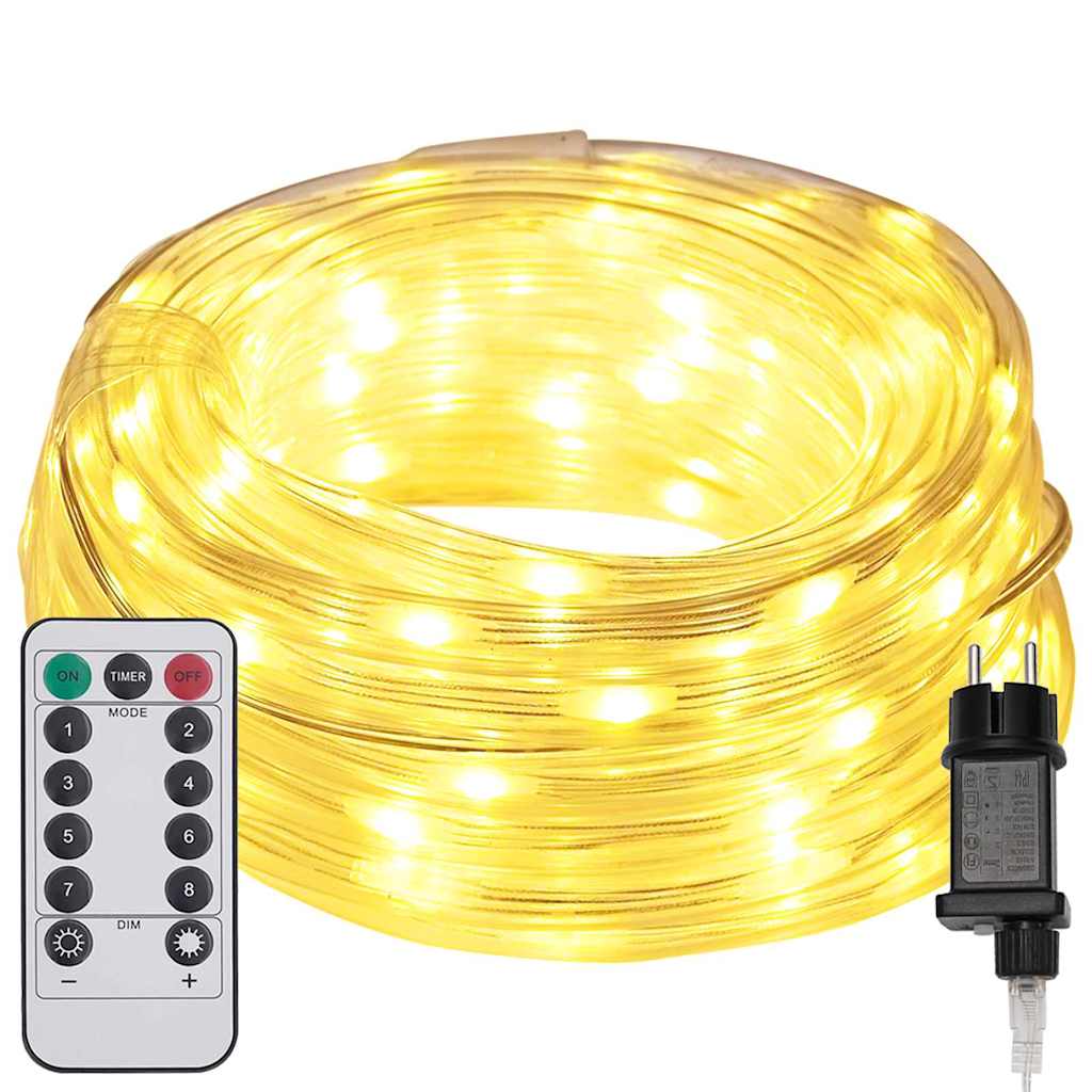 Ljuslina med 480 LED-lampor Varmvit 20 m PVC