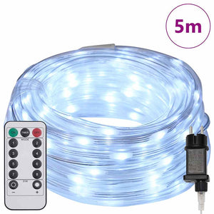 Ljuslina med 120 LED-lampor Kall Vit 5 m PVC