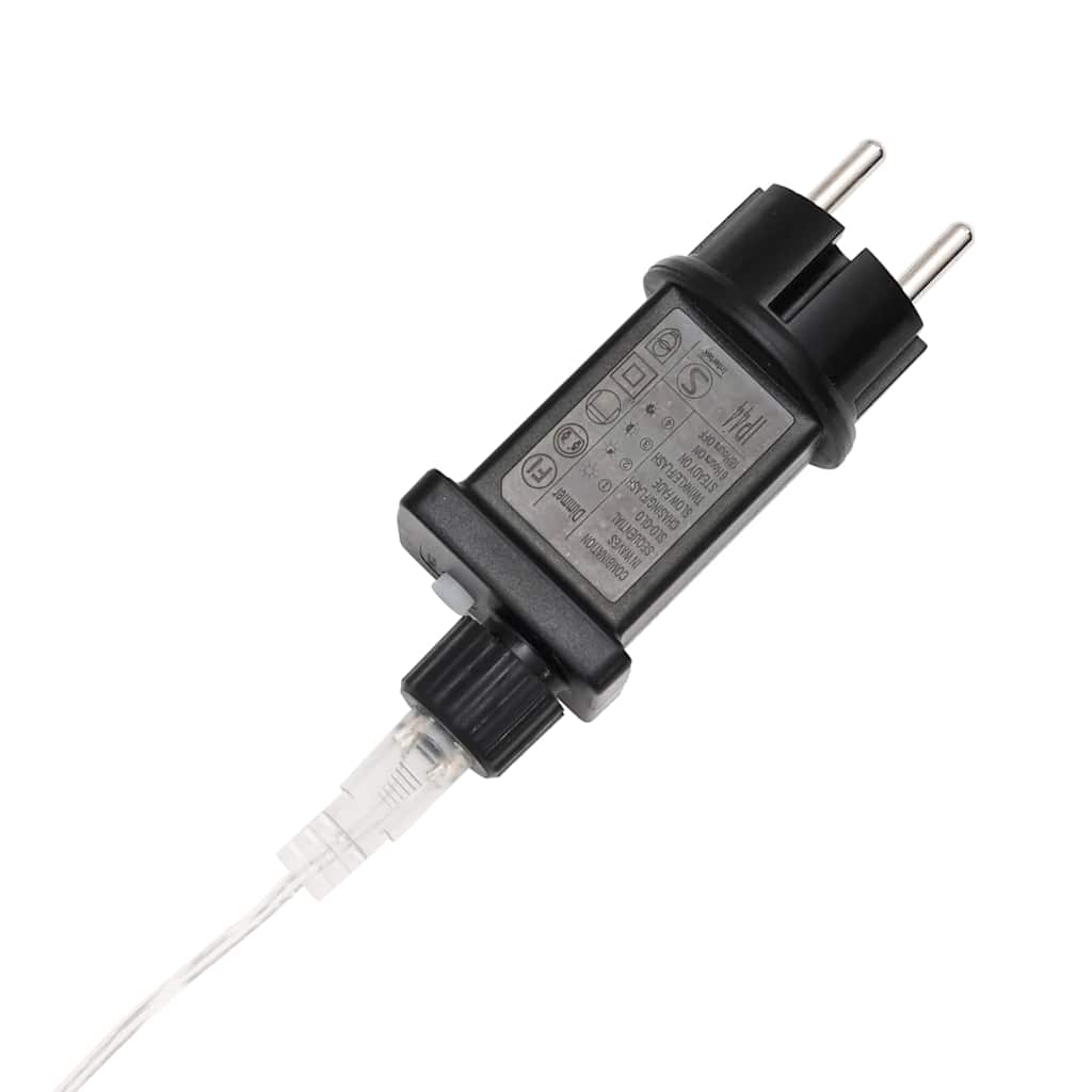 Ljuslina med 240 LED-lampor Kall Vit 10 m PVC