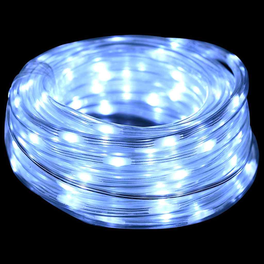 Ljuslina med 240 LED-lampor Kall Vit 10 m PVC