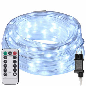 Ljuslina med 1200 LED-lampor Kall Vit 50 m PVC