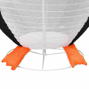 Snö Pingvin Figur Varmvit 78 x 88 x 180 cm tyg