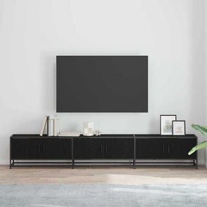 TV Enheter 2 pcs Svart Ek 240 x 35 x 41 cm Konstruerat trä