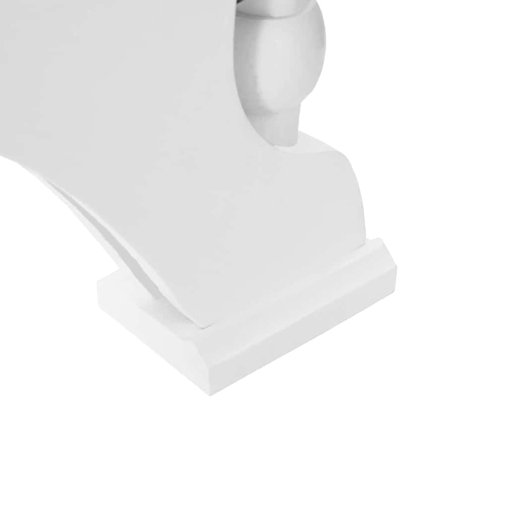 Julbåge med 10 LED-ljus Vit 47 x 5 x 29 cm Massiv furu