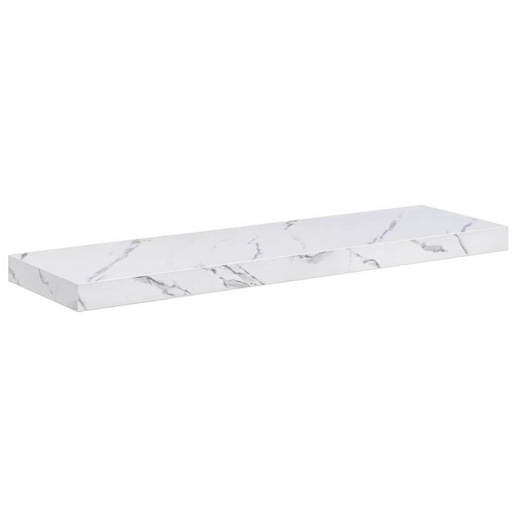 Vägg hylla Väggmonterat Vit marmor 90 x 23,5 x 3,8 cm