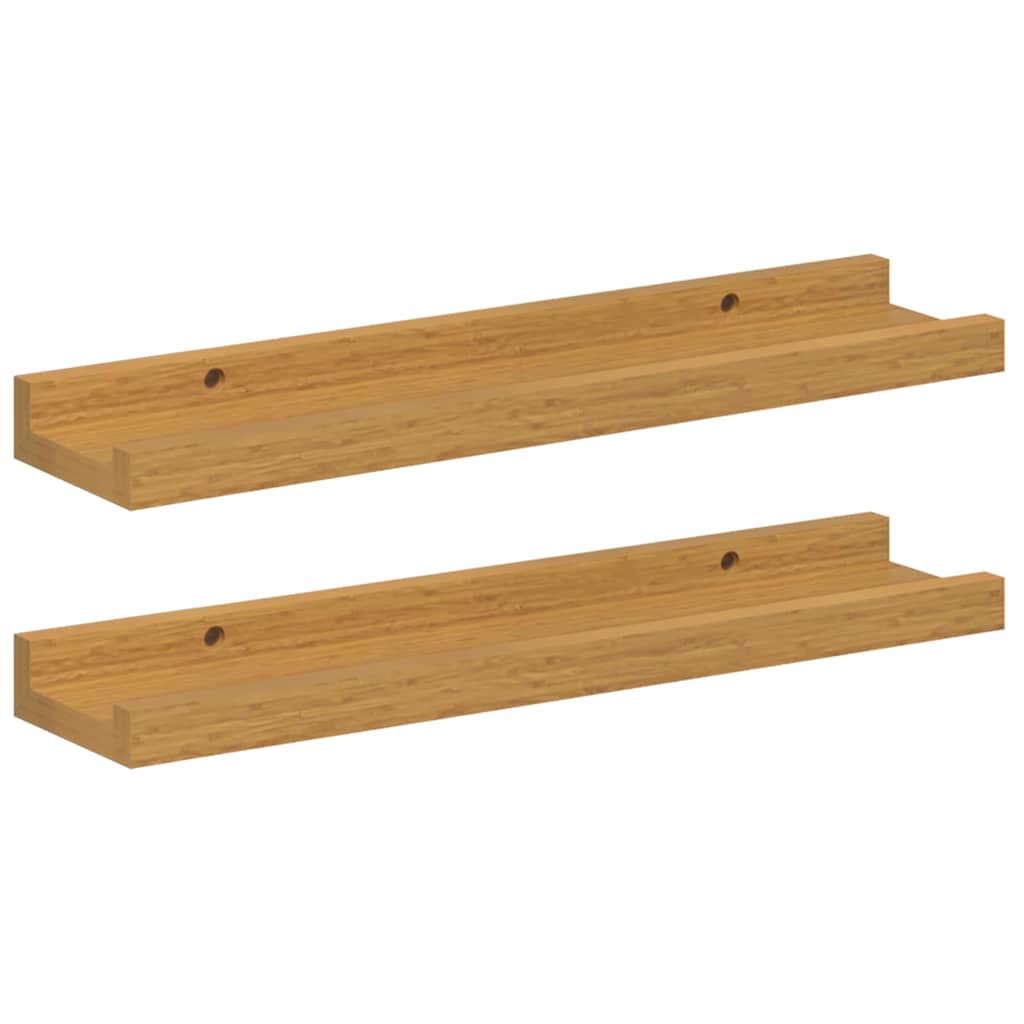 Vägg hylla 2 st Beige 40 x 9 x 3 cm Konstruerat trä