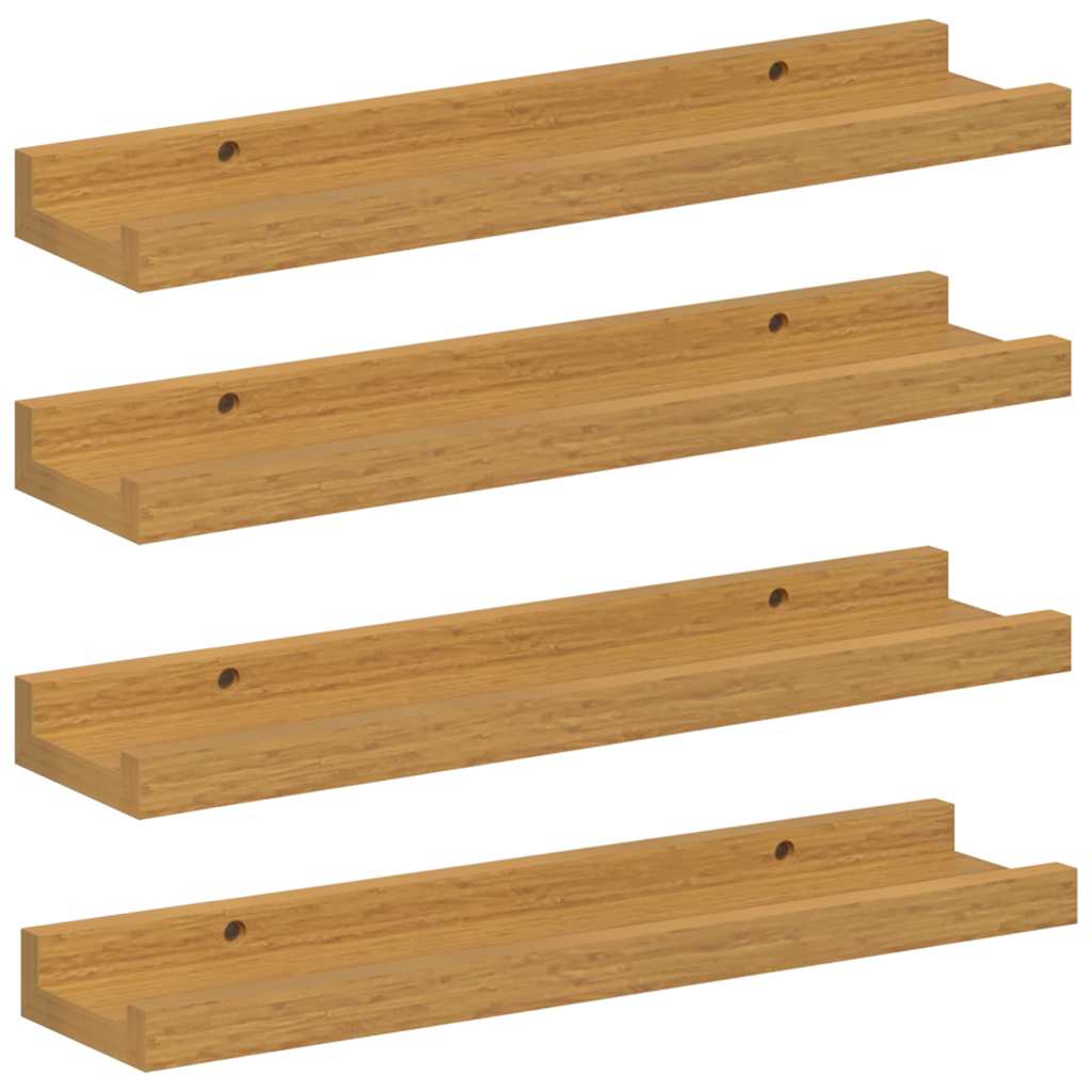 Vägg hylla 4 st Beige 40 x 9 x 3 cm Konstruerat trä