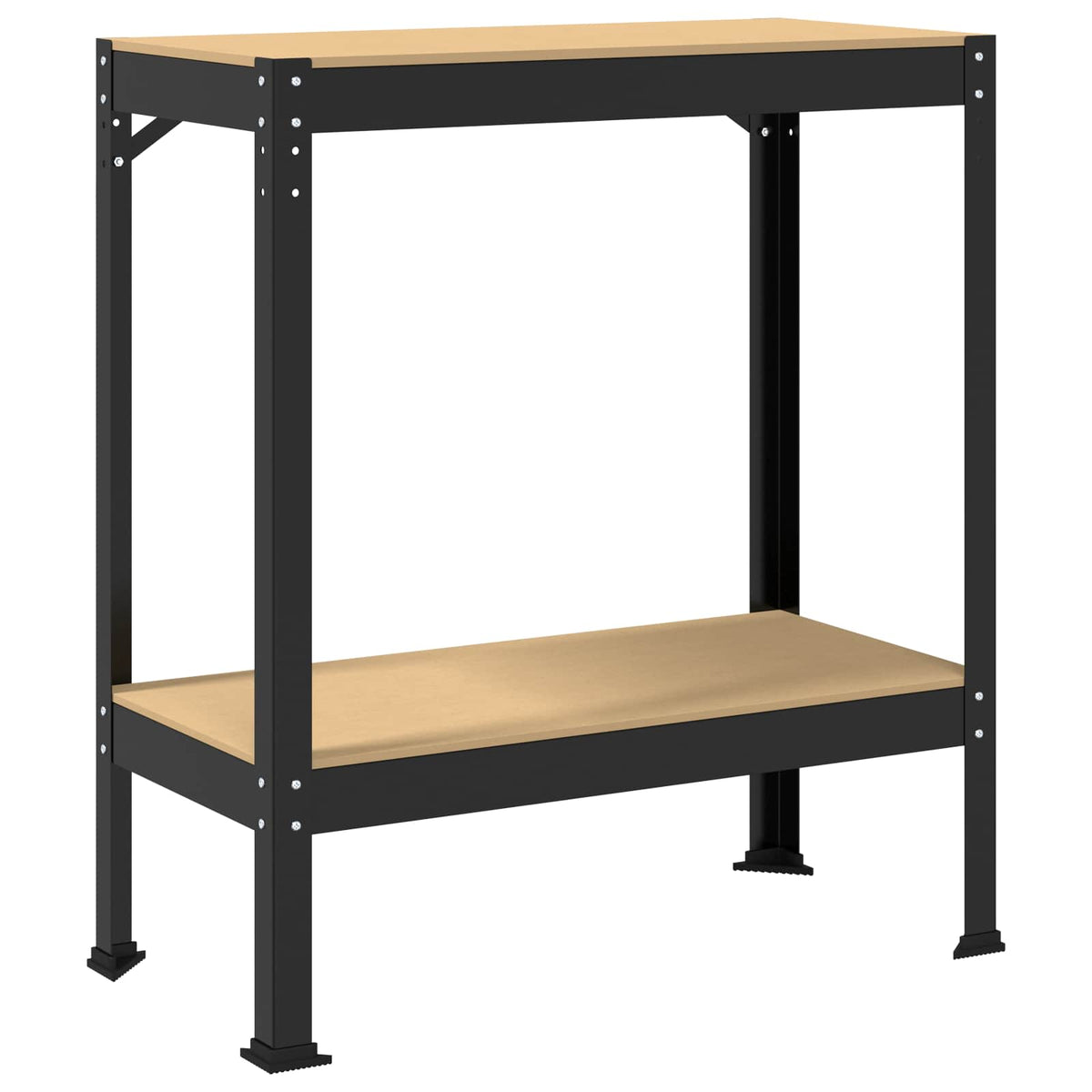 Arbetsbänk Svart 81 x 41 x 91 cm Konstruktions trä och metall