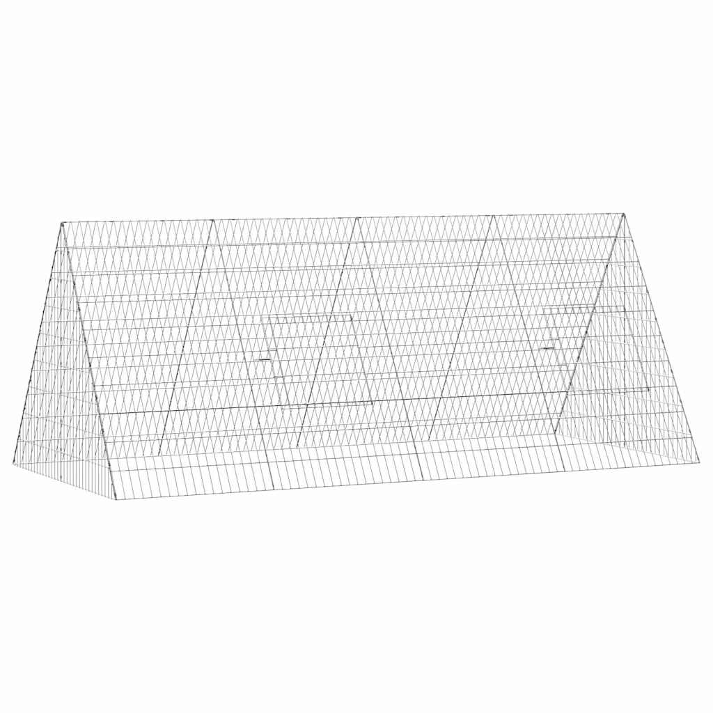 Kaninbur Silver 215 x 100 x 85 cm Galvaniserat stål