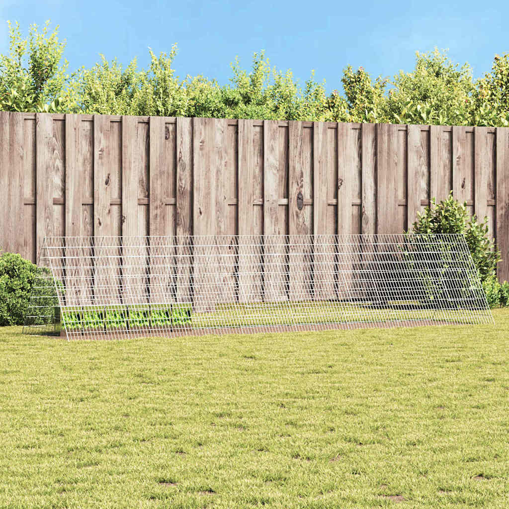 Kaninbur Silver 430 x 100 x 85 cm Galvaniserat stål