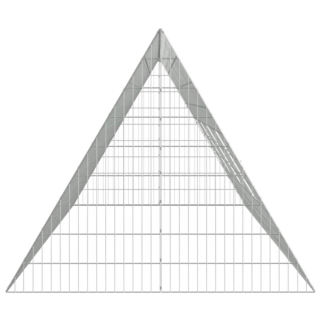 Kaninbur Silver 215 x 100 x 85 cm Galvaniserat Stål