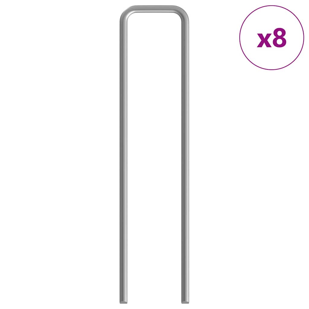 Kaninbur Silver 400 x 78 x 78 cm Galvaniserat Stål