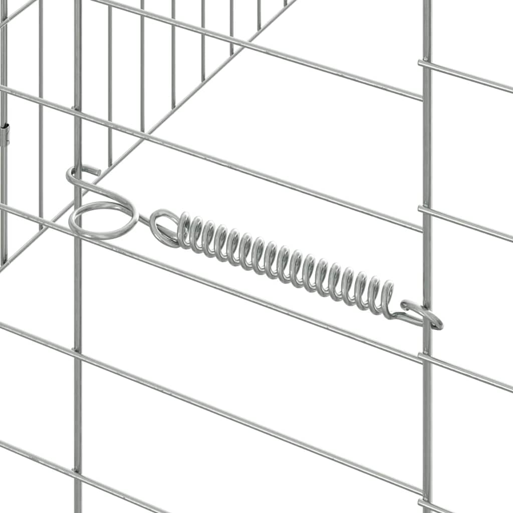 Kaninbur Silver 400 x 78 x 78 cm Galvaniserat Stål