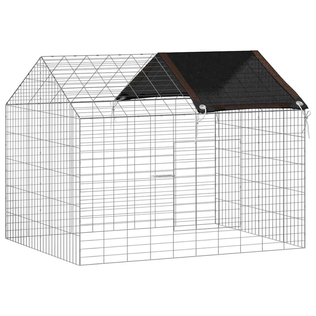 Kaninbur Silver 100 x 78 x 78 cm Galvaniserat Stål