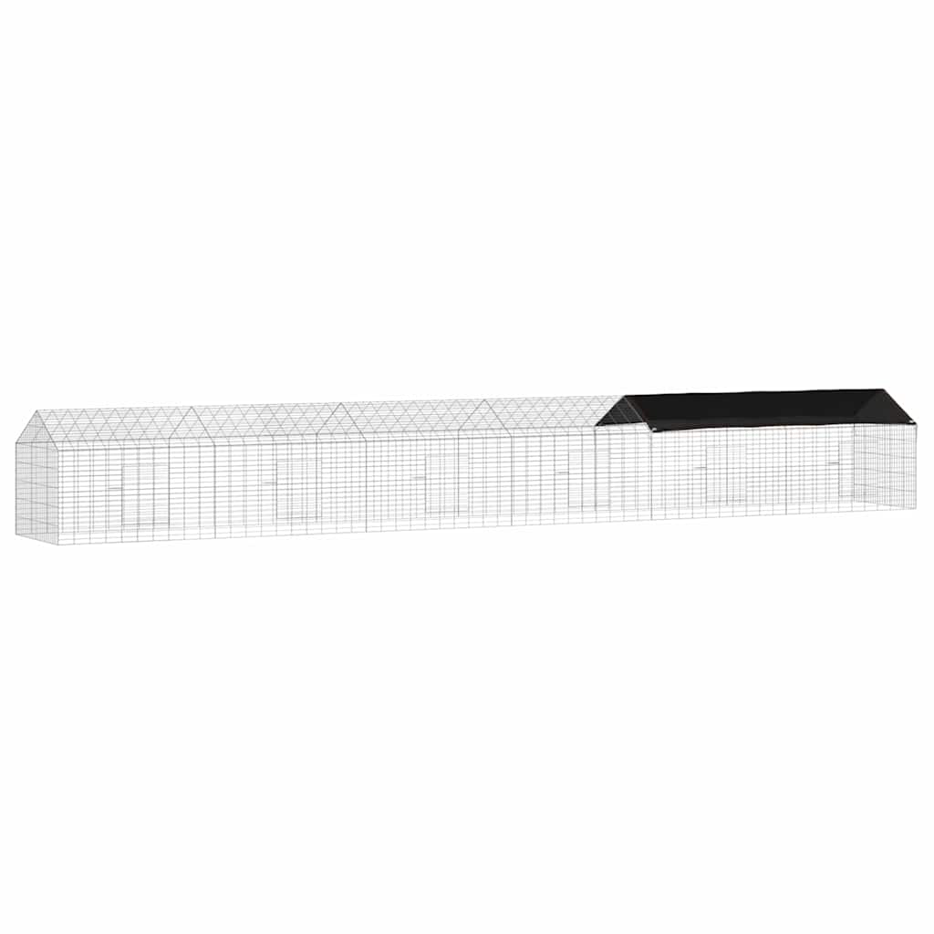 Kaninbur Silver 600 x 78 x 78 cm Galvaniserat Stål